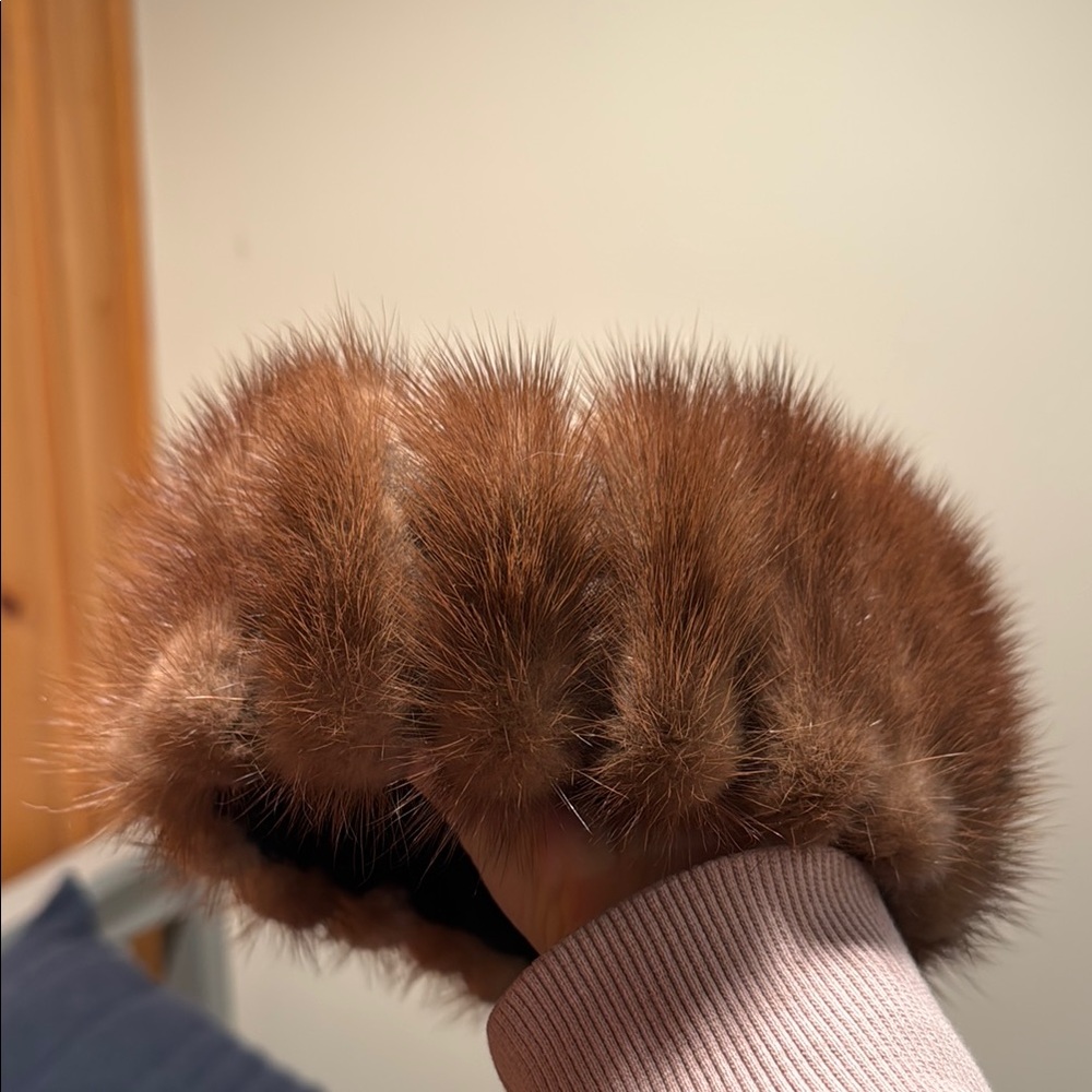 Elegant Brown Mink Fur Hat